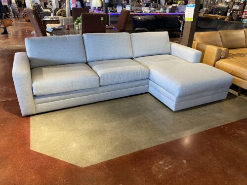 NEW! ARTICLE Sven Tufted Leather Left Sectional in Charme Tan