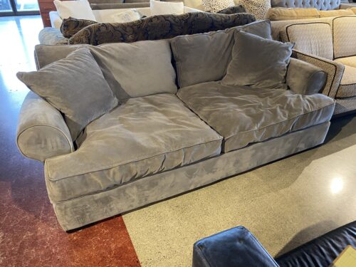 Contemporary Deep Seat Grey Sofa