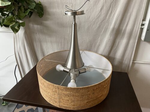 KENROY HOME Bulletin Brushed Steel 3-Light Pendant