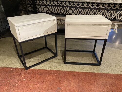 NEW! Single Drawer Nightstands in Light Natural  (Set of 2)