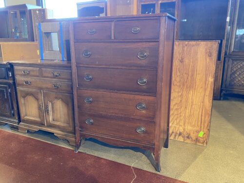 Vintage Wood-Solids 6-Drawer Dresser