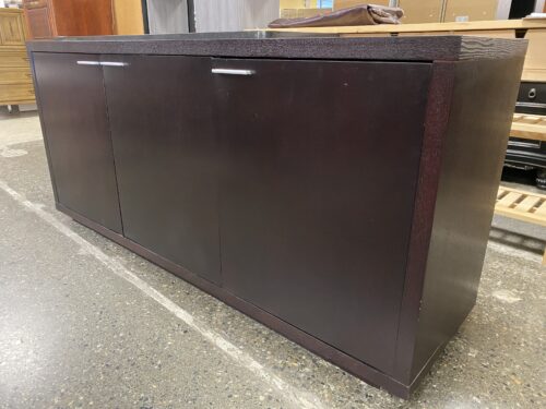 Espresso Finish 3 Door Credenza