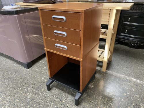 IKEA Effektiv Light Brown 3-Drawer Open Cabinet