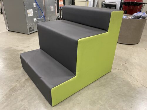GUNLOCKE COMPANY Modern Lime Green and Dark Grey 3 Step Seating Module
