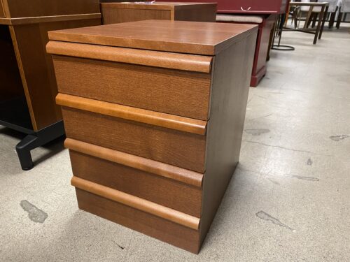 Brown 4-Drawer Closed Nightstand