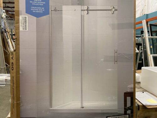 OVE Sydney 60 Sliding Tempered Glass Shower Door