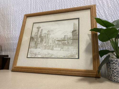 "Coffee Capital - Seattle" 63/1500 Framed Limited Edition Print by Paul Henderson