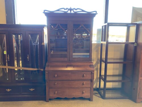 Vintage Desk Hutch w/ Original Locks & Key