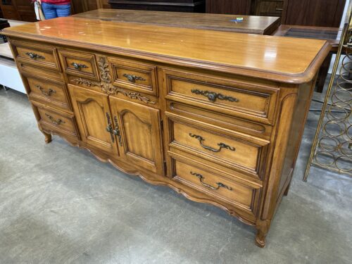 DIXIE French Provincial 10 Drawer Triple Dresser