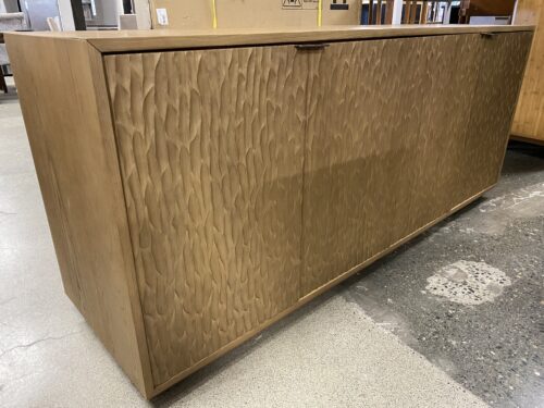 RESTORATION HARDWARE Melbourne 4-Door Natural Oak Media Sideboard