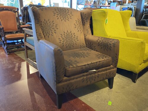 Cocoa Burst Wingback Armchair
