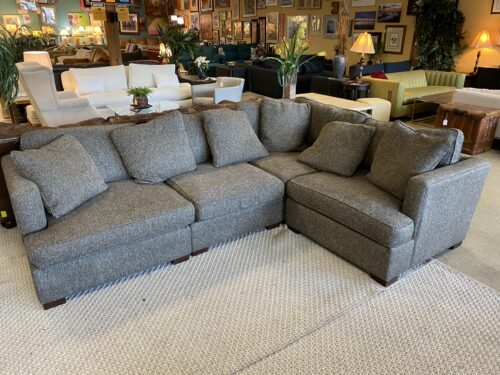 MAXHOME Pepper Grey Fabric Corner Sectional