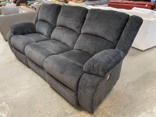 ASHLEY Dark Grey Power Recliner Sofa