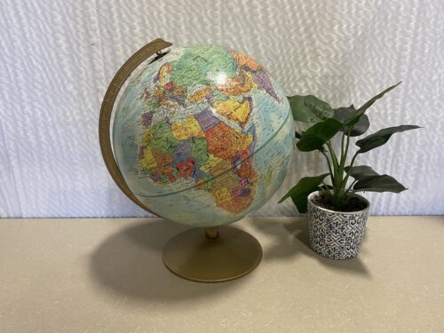 Vintage 12" World Nation Series Globe