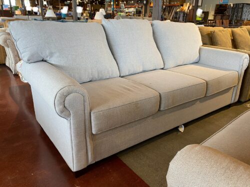 Cloud Grey Rolled Arm 3-Seater Sofa