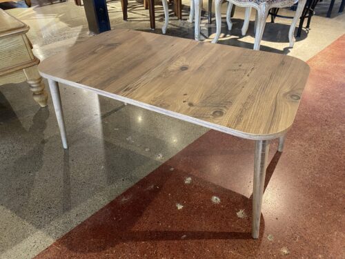 Modern Rectangular Side Table in Natural Coastal Finish