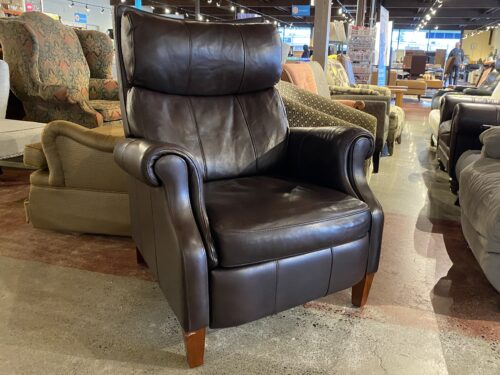 Stylish Dark Roast Push Back Recliner Armchair
