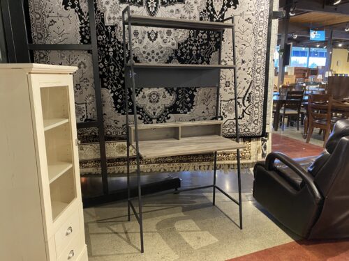 Grey Multi-Level Metal Frame Desk