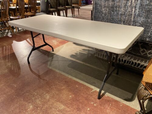 LIFETIME Folding Banquet Table, Off-White