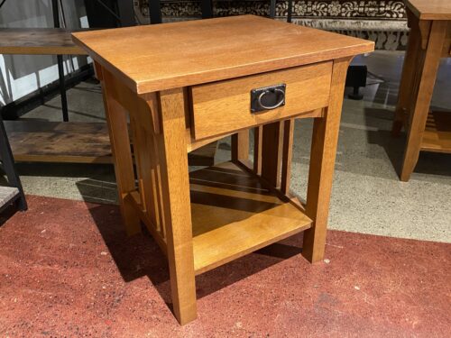 Mission Style Side Table w/ Hanging Hardware