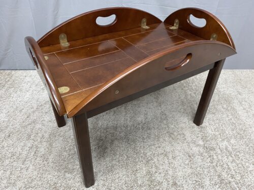 BOMBAY COMPANY Mahogany Finish Butler Tray Coffee Table