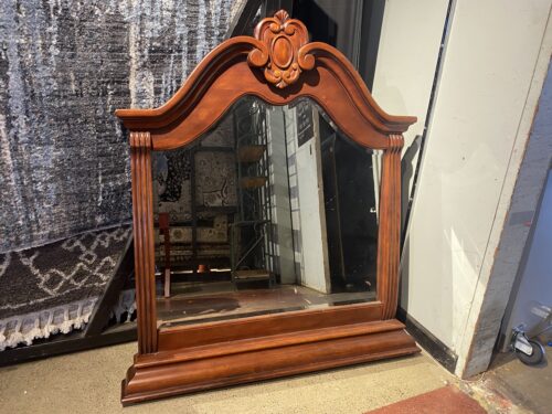 Rich Tone Wood Frame Vanity/Mantle Mirror