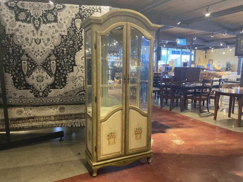 Charming Slim Flower Basket Display Hutch