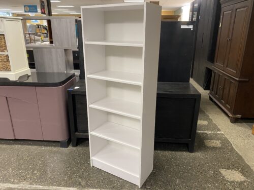 White 5-Shelf Bookcase