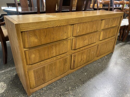 PREFERRED EDITIONS Natural Finish 9-Drawer Low Dresser