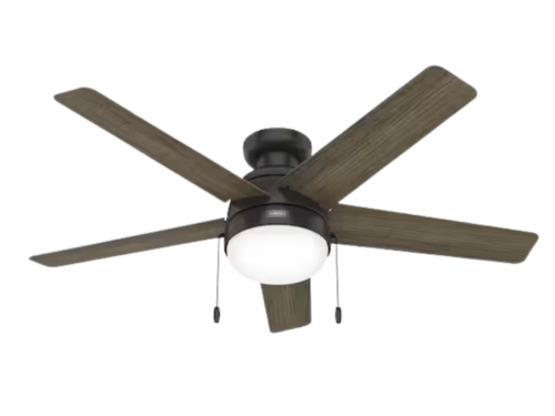NEW! HUNTER Matte Black Ceiling Fan Model #52758
