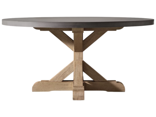 RESTORATION HARDWARE TABLE TOP ONLY Charcoal Concrete 72" Round Table Top