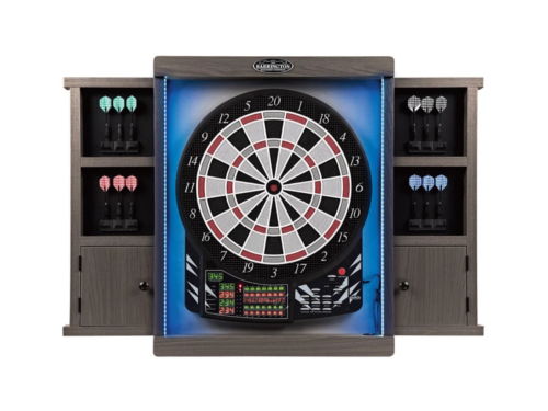 NEW! MD SPORTS Barrington Electric Dart Board Cabinet