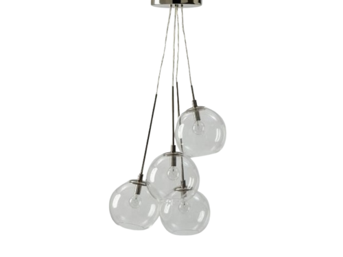 WEST ELM Cluster Globe Pendant Light in Nickel