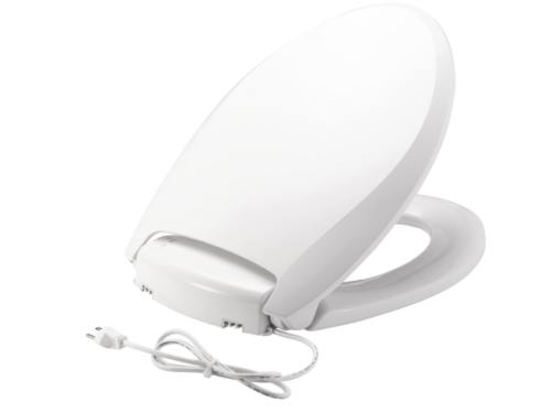 NEW! BEMIS Radiance Elongated Plastic Heated Toilet Seat w/ Night Light