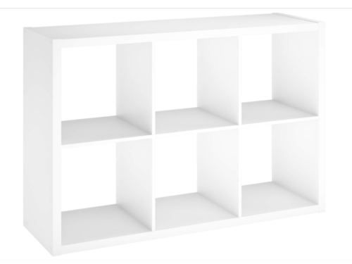 NEW! CLOSETMAID White 6 Cube Organizer Model #4568