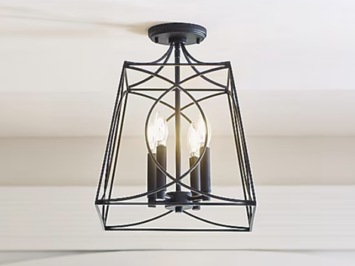 NEW! ALLEN+ROTH 4-Light Semi-Flushmount Ceiling Fixture Model #3591971