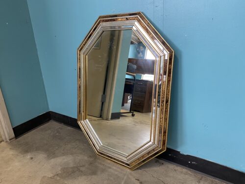 Vintage Decorative Multi Border Hexagonal Mirror