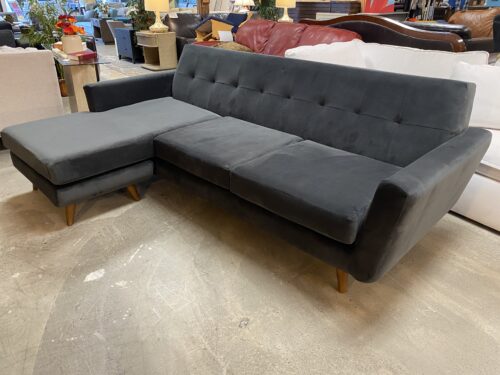 JOYBIRD Midnight Sectional w/ Reversible Chaise Lounger
