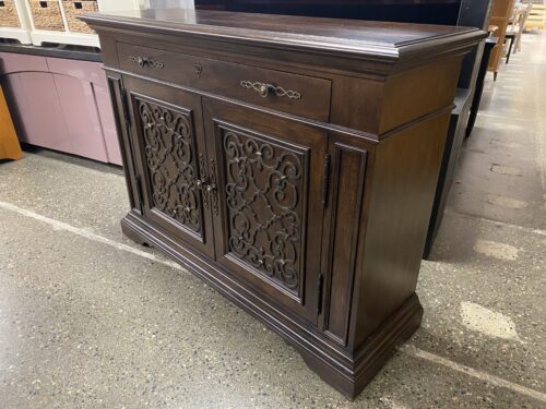THOMASVILLE Ernest Hemingway Collection Dark Brown Buffet w/ Trellis Accent Doors