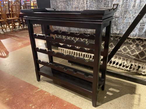 Black Wine Rack With Removable Top