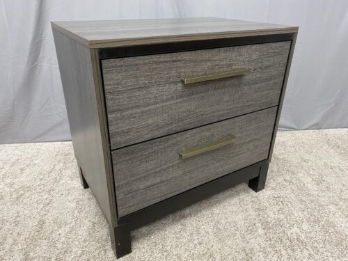 FURNITURE OF AMERICA Manvel Grey Nightstand