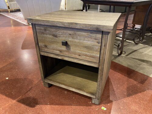Canyon Nightstand in Wire Brushed Taupe