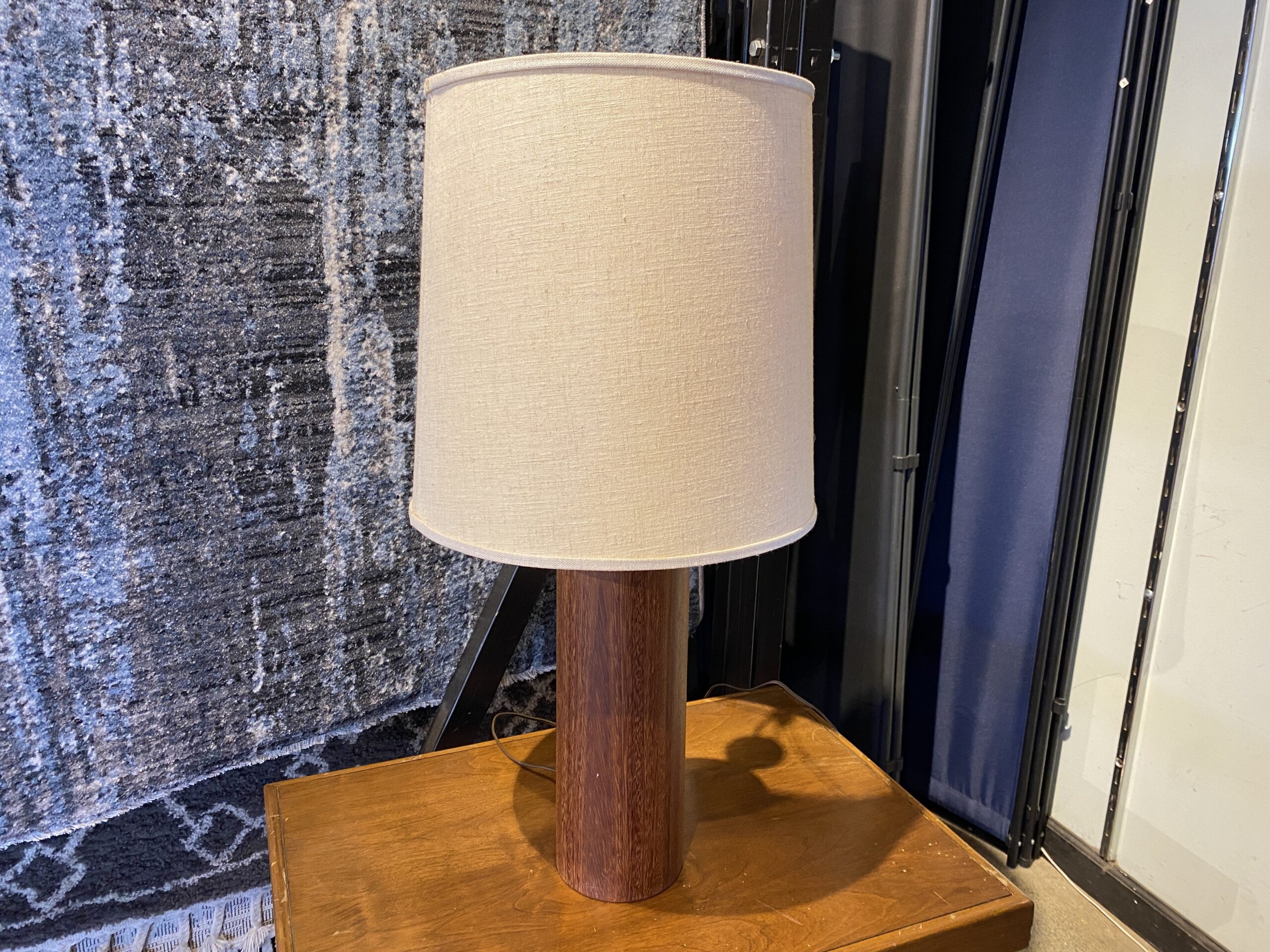 Vintage Mid-Century Modern Danish Teak Table Lamp
