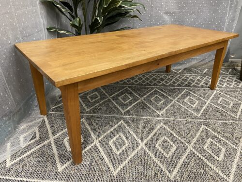 Wooden Oak Natural Finish Rectangular Coffee Table