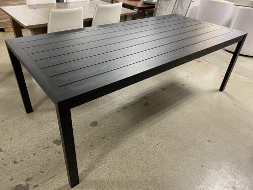RESTORATION HARDWARE Aegean Aluminum Iron Finish Rectangular Table