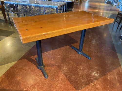 Industrial Style Solid Wood Pub Table