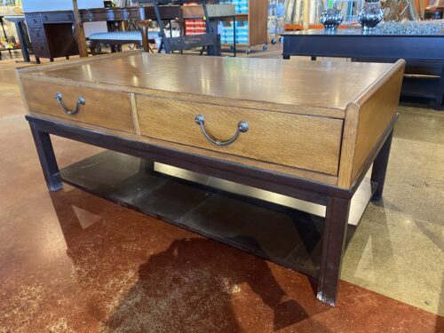 2-Tier Campaign Style Coffee Table