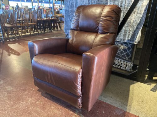 LA-Z-BOY Brown Leather Rocking Power Recliner