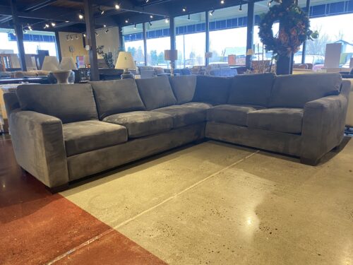 Charcoal Gray Modern L Shaped Sectional