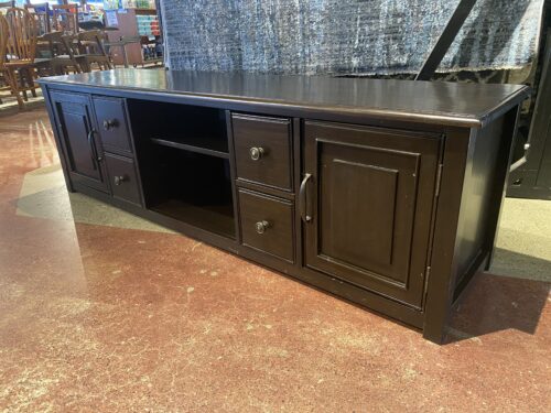 SIMPLI HOME Connaught Dark Espresso Solid Wood TV Stand